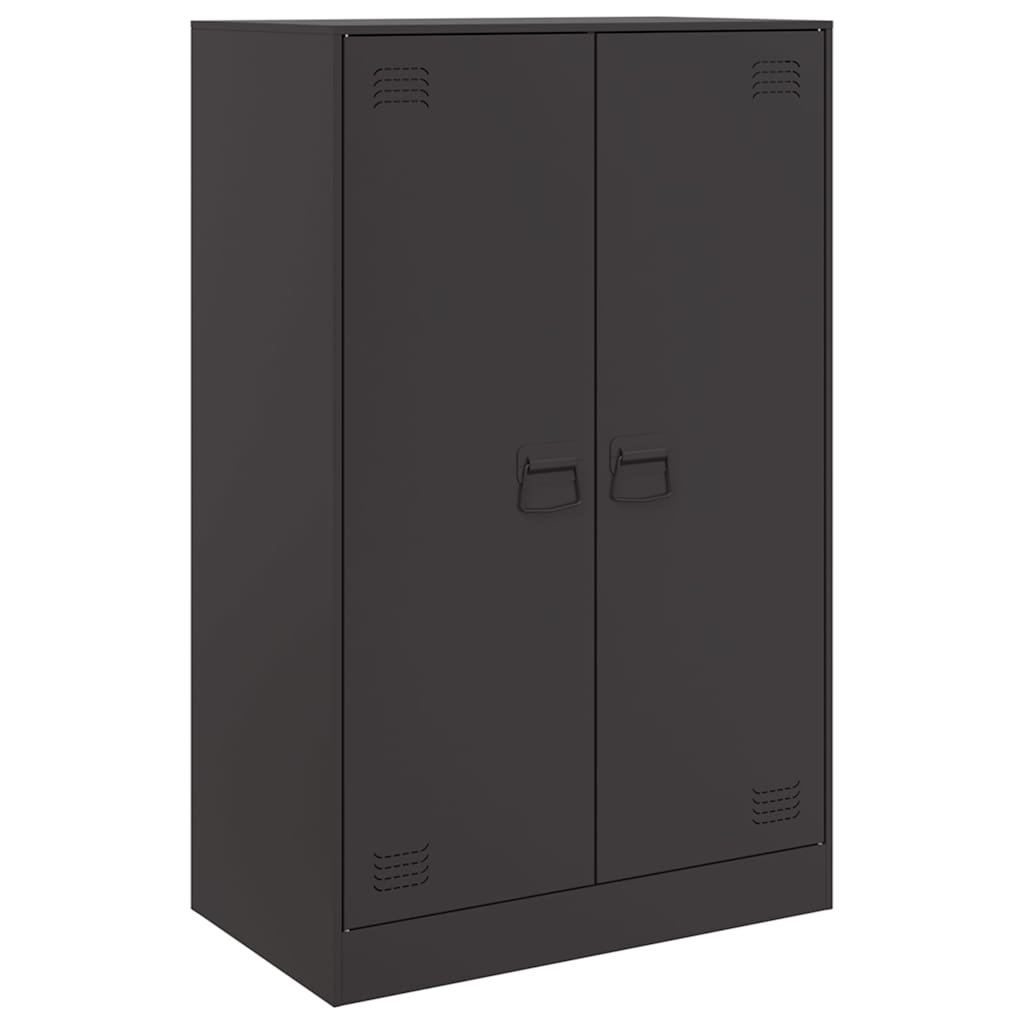Credenza Nera 67x39x107 cm in Acciaio