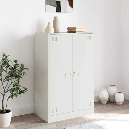 Credenza Bianca 67x39x107 cm in Acciaio