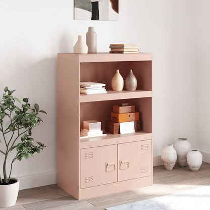 Credenza Rosa 67x39x107 cm in Acciaio