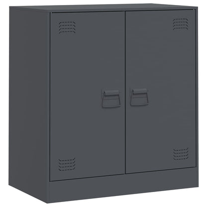 Credenza Antracite 67x39x73 cm in Acciaio