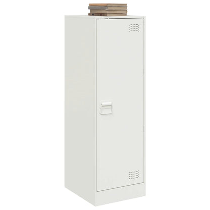 Credenza Bianca 34,5x39x107 cm in Acciaio