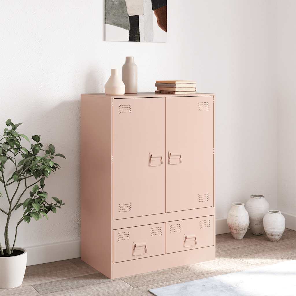 Credenza Rosa 67x39x95 cm in Acciaio