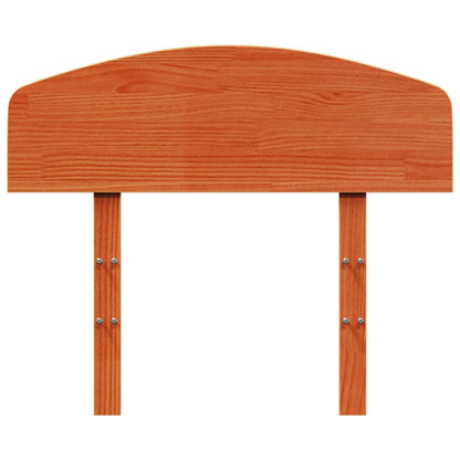 Testiera Marrone Cera 100 cm in Legno Massello di Pino