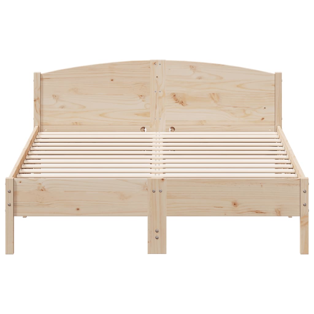Letto senza Materasso 120x200 cm in Legno Massello di Pino