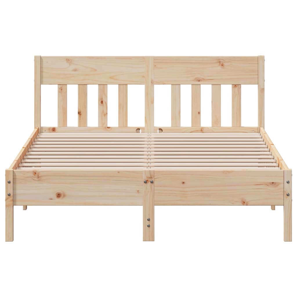 Letto senza Materasso 150x200 cm in Legno Massello di Pino