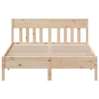 Letto senza Materasso 140x200 cm in Legno Massello di Pino