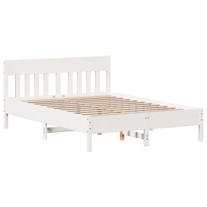 Letto senza Materasso Bianco 120x200 cm Legno Massello di Pino