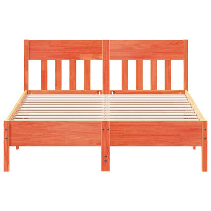 Letto senza Materasso Marrone Cera 120x200 cm in Legno di Pino