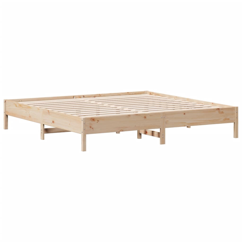 Letto senza Materasso 180x200 cm in Legno Massello di Pino