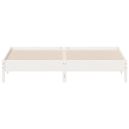 Letto senza Materasso Bianco 180x200 cm Legno Massello di Pino