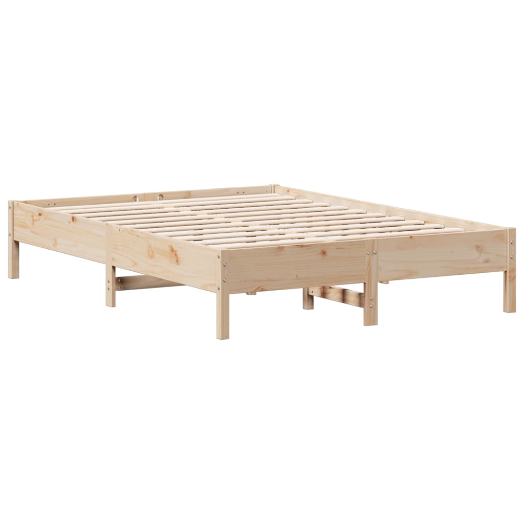 Letto senza Materasso 160x200 cm in Legno Massello di Pino