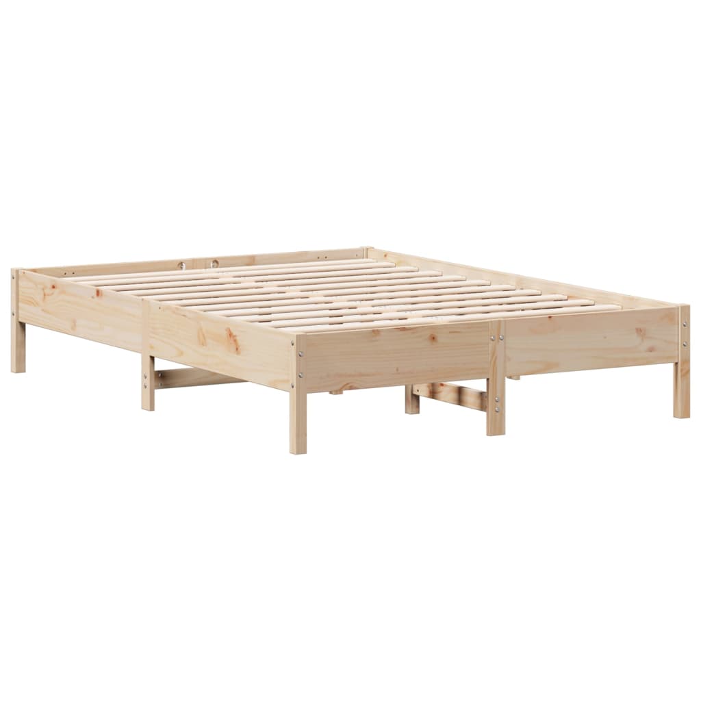 Letto senza Materasso 150x200 cm in Legno Massello di Pino