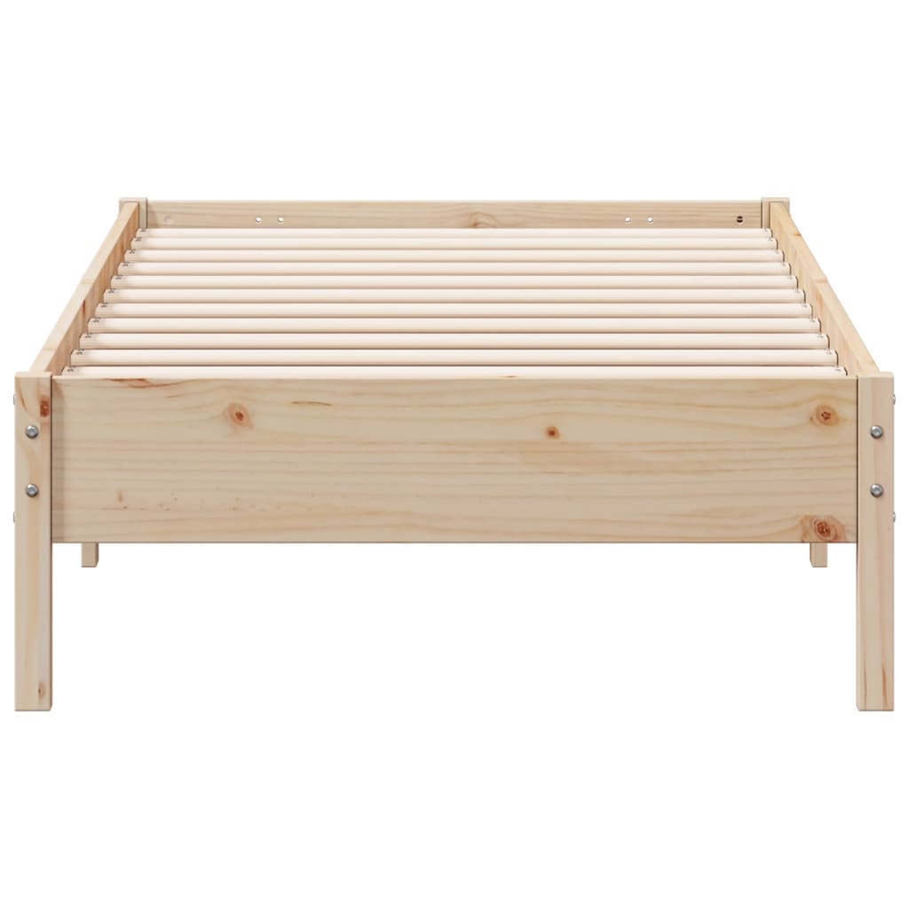 Letto senza Materasso 90x200 cm in Legno Massello di Pino