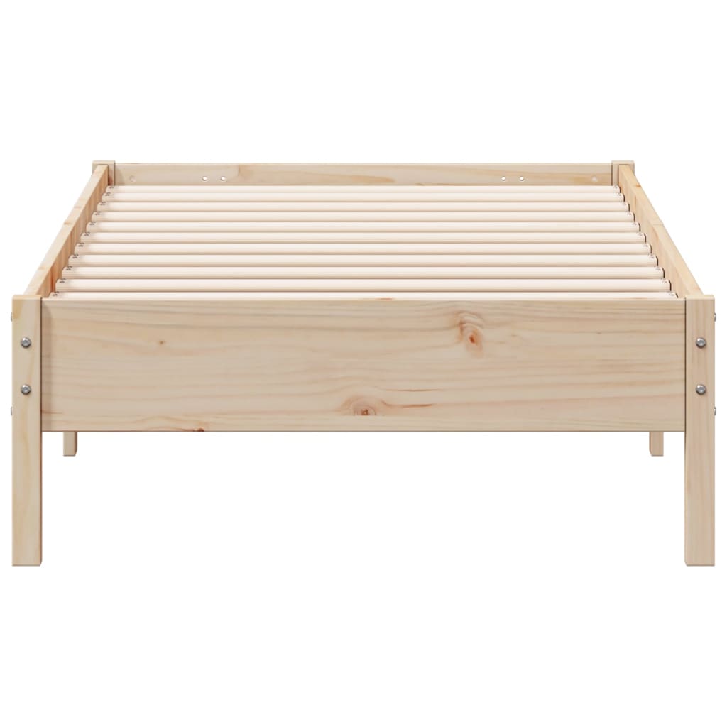 Letto senza Materasso 75x190 cm in Legno Massello Pino