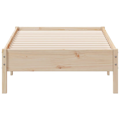 Letto senza Materasso 75x190 cm in Legno Massello Pino