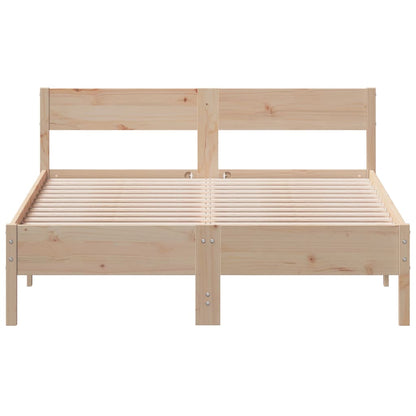 Letto senza Materasso 150x200 cm in Legno Massello di Pino