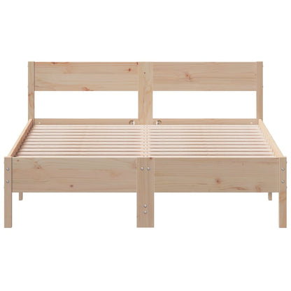 Letto senza Materasso 140x200 cm in Legno Massello di Pino