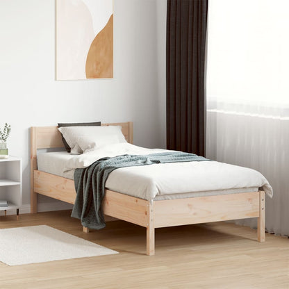 Letto senza Materasso 90x190 cm in Legno Massello di Pino