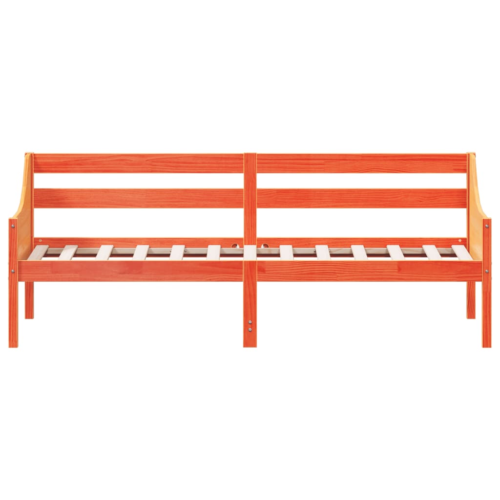Dormeuse senza Materasso Marrone Cera 80x200 cm Legno di Pino