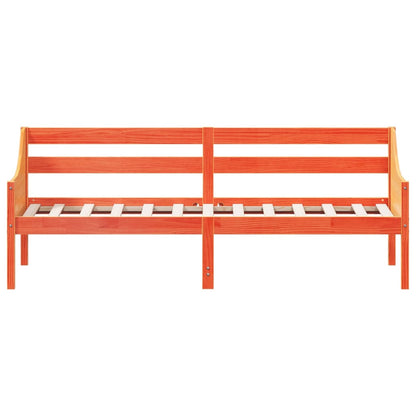 Dormeuse senza Materasso Marrone Cera 90x200 cm Legno di Pino