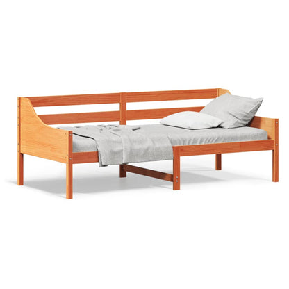 Dormeuse senza Materasso Marrone Cera 100x200 cm Legno di Pino