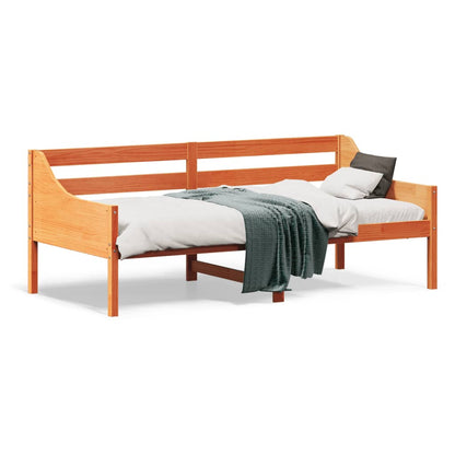 Dormeuse senza Materasso Marrone Cera 75x190 cm Legno di Pino