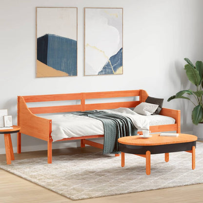 Dormeuse senza Materasso Marrone Cera 75x190 cm Legno di Pino