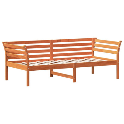 Dormeuse senza Materasso Marrone Cera 80x200 cm Legno di Pino