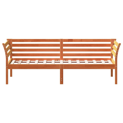Dormeuse senza Materasso Marrone Cera 90x200 cm Legno di Pino