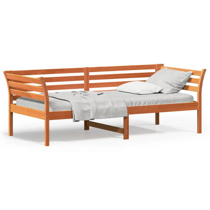 Dormeuse senza Materasso Marrone Cera 100x200 cm Legno di Pino