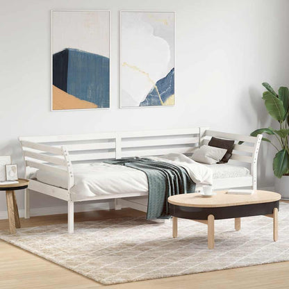 Dormeuse senza Materasso Bianco 75x190 cm in Legno di Pino