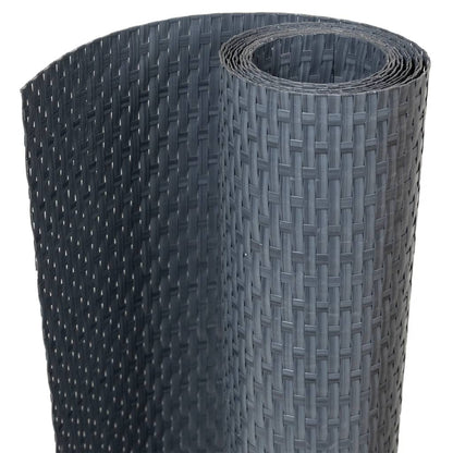 Paravento da Balcone Antracite 500x100 cm in Polyrattan