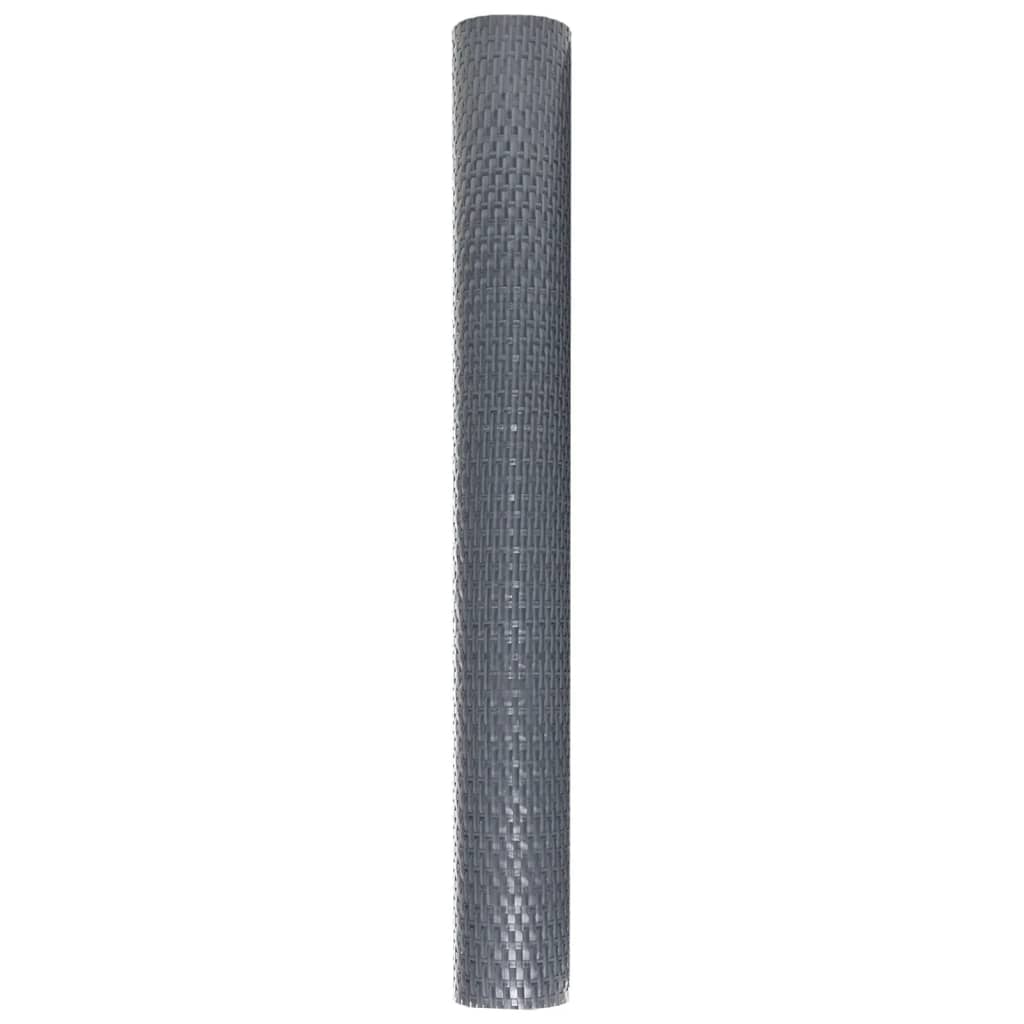 Paravento da Balcone Antracite 500x100 cm in Polyrattan