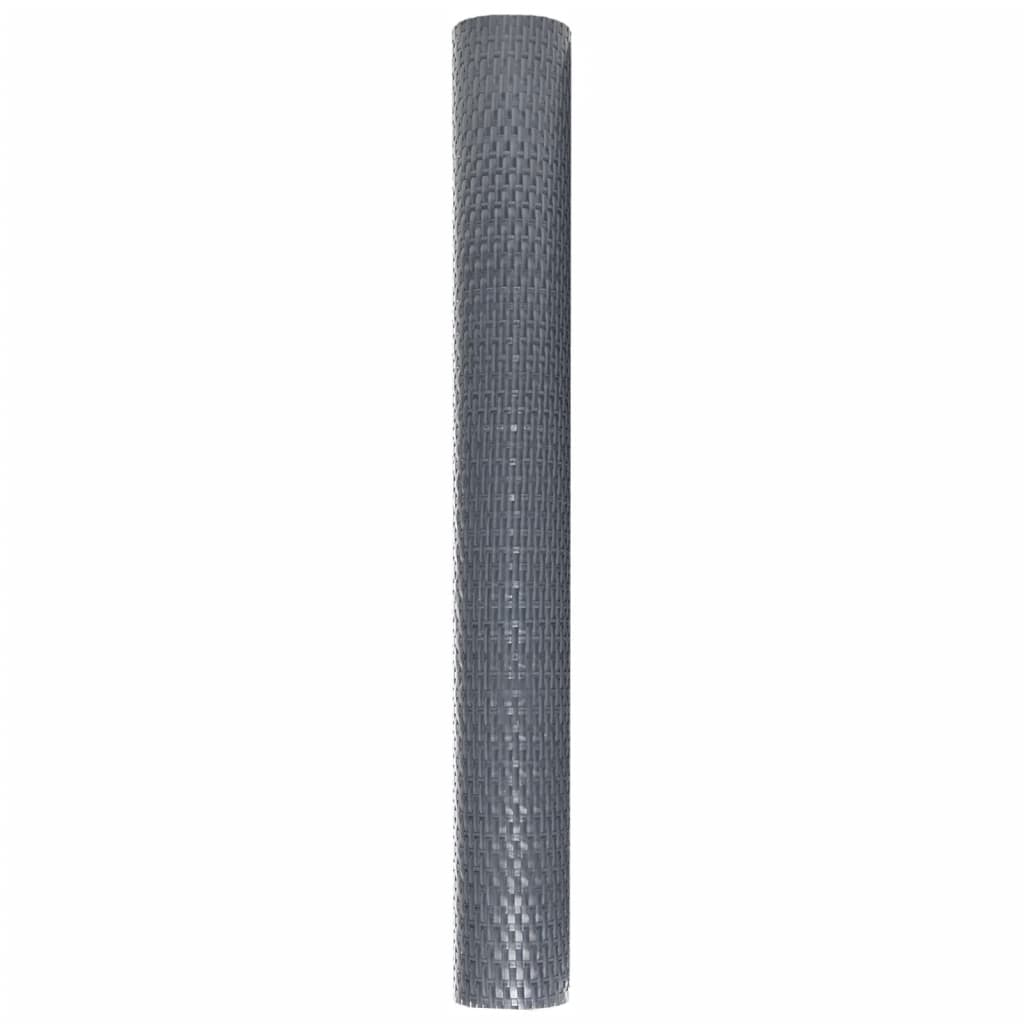 Paravento da Balcone Antracite 600x80 cm in Polyrattan