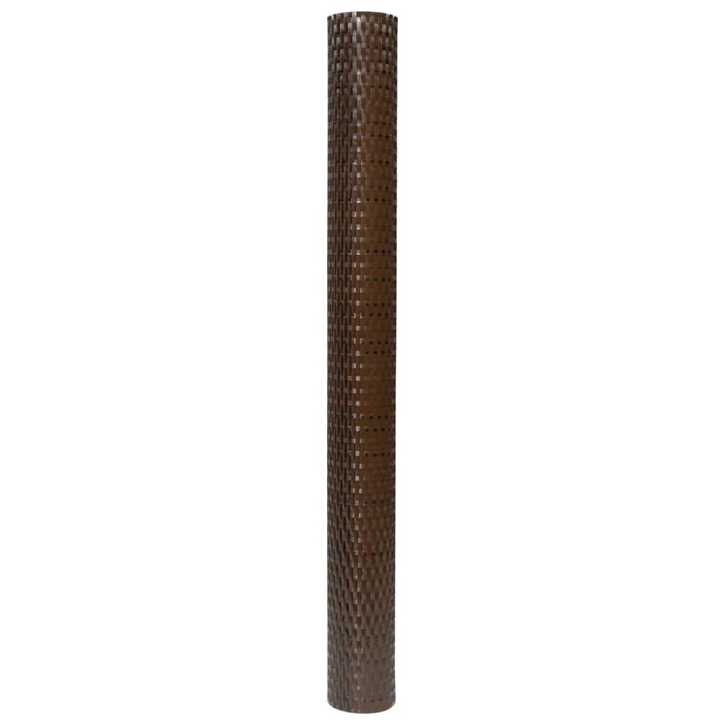 Paravento da Balcone Marrone e Nero 300x100 cm in Polyrattan