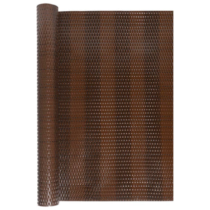 Paravento da Balcone Marrone e Nero 400x80 cm in Polyrattan