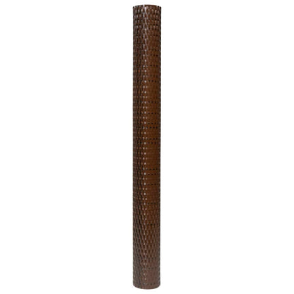 Paravento da Balcone Marrone e Nero 400x80 cm in Polyrattan