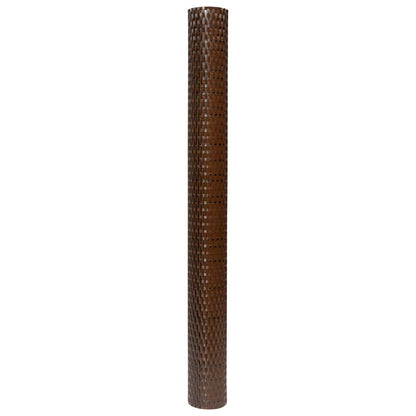 Paravento da Balcone Marrone e Nero 400x100 cm in Polyrattan