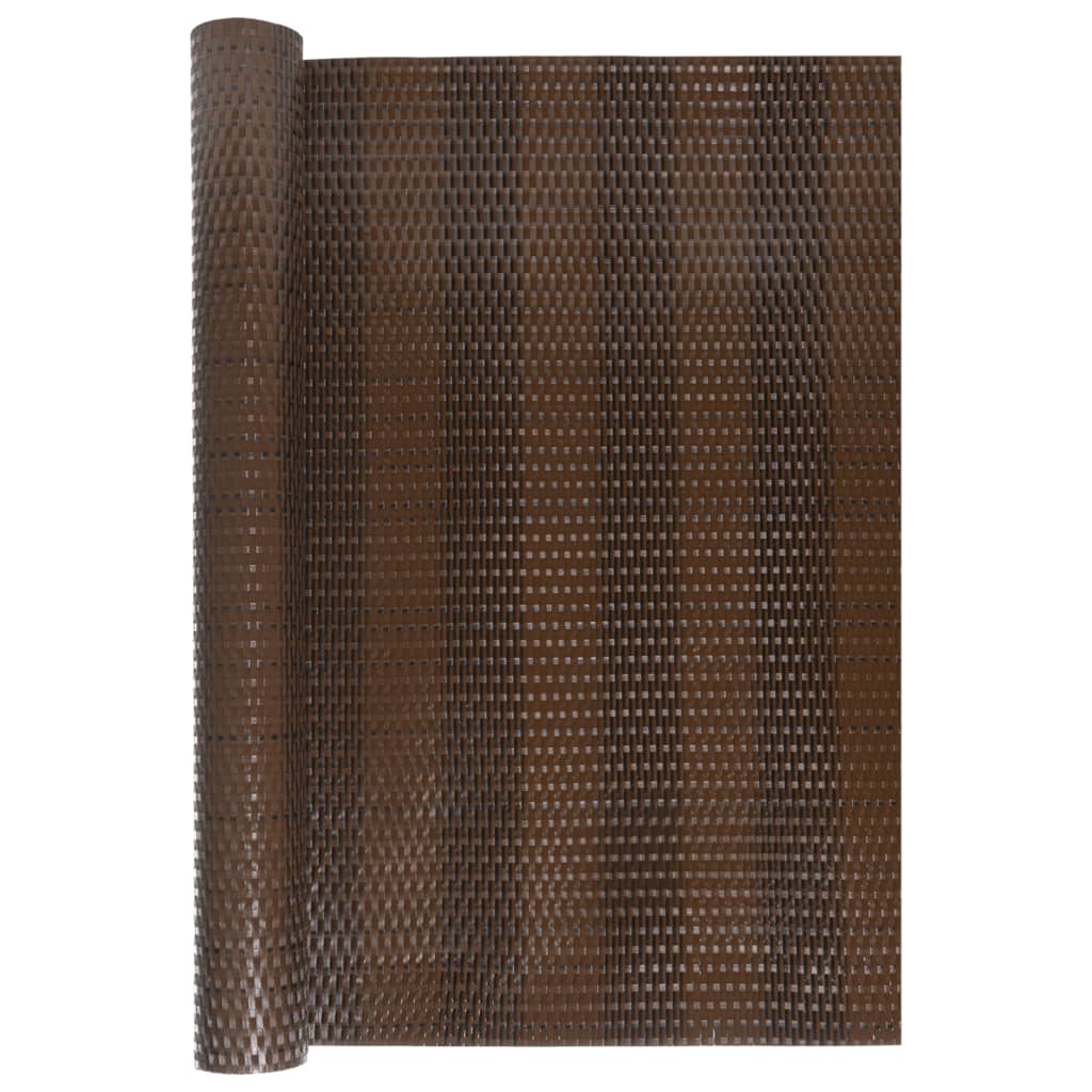 Paravento da Balcone Marrone e Nero 1000x90 cm in Polyrattan