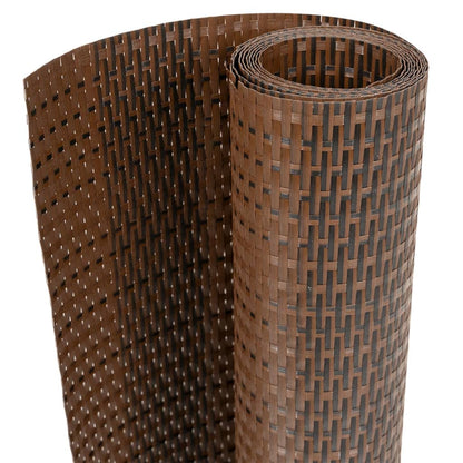 Paravento da Balcone Marrone e Nero 1000x100 cm in Polyrattan