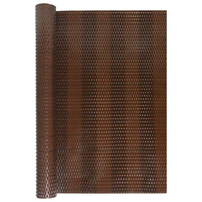 Paravento da Balcone Marrone e Nero 1000x100 cm in Polyrattan