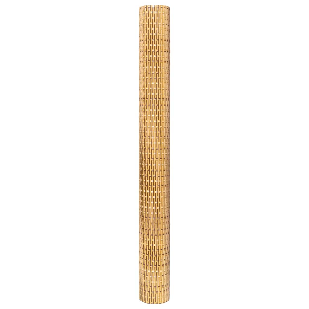 Paravento da Balcone Marrone Chiaro 500x80 cm in Polyrattan