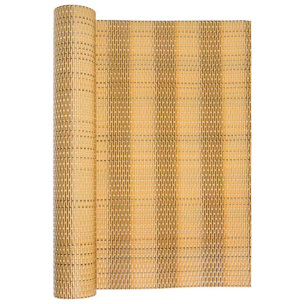 Paravento da Balcone Marrone Chiaro 500x90 cm in Polyrattan