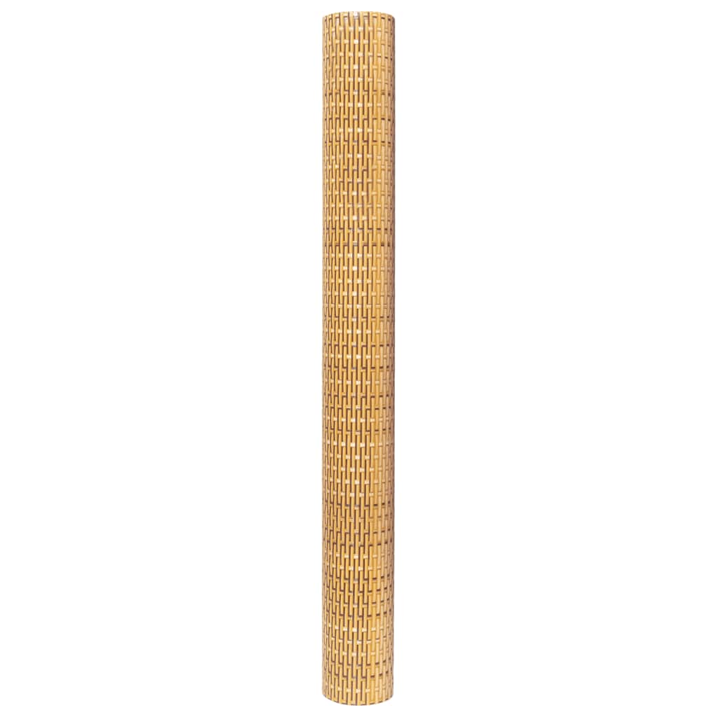 Paravento da Balcone Marrone Chiaro 500x100 cm in Polyrattan