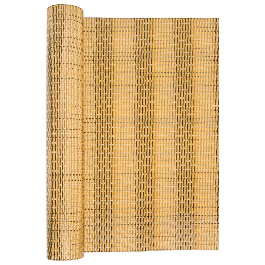 Paravento da Balcone Marrone Chiaro 1000x80 cm in Polyrattan