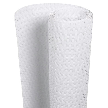 Paravento da Balcone Bianco 300x90 cm in Polyrattan