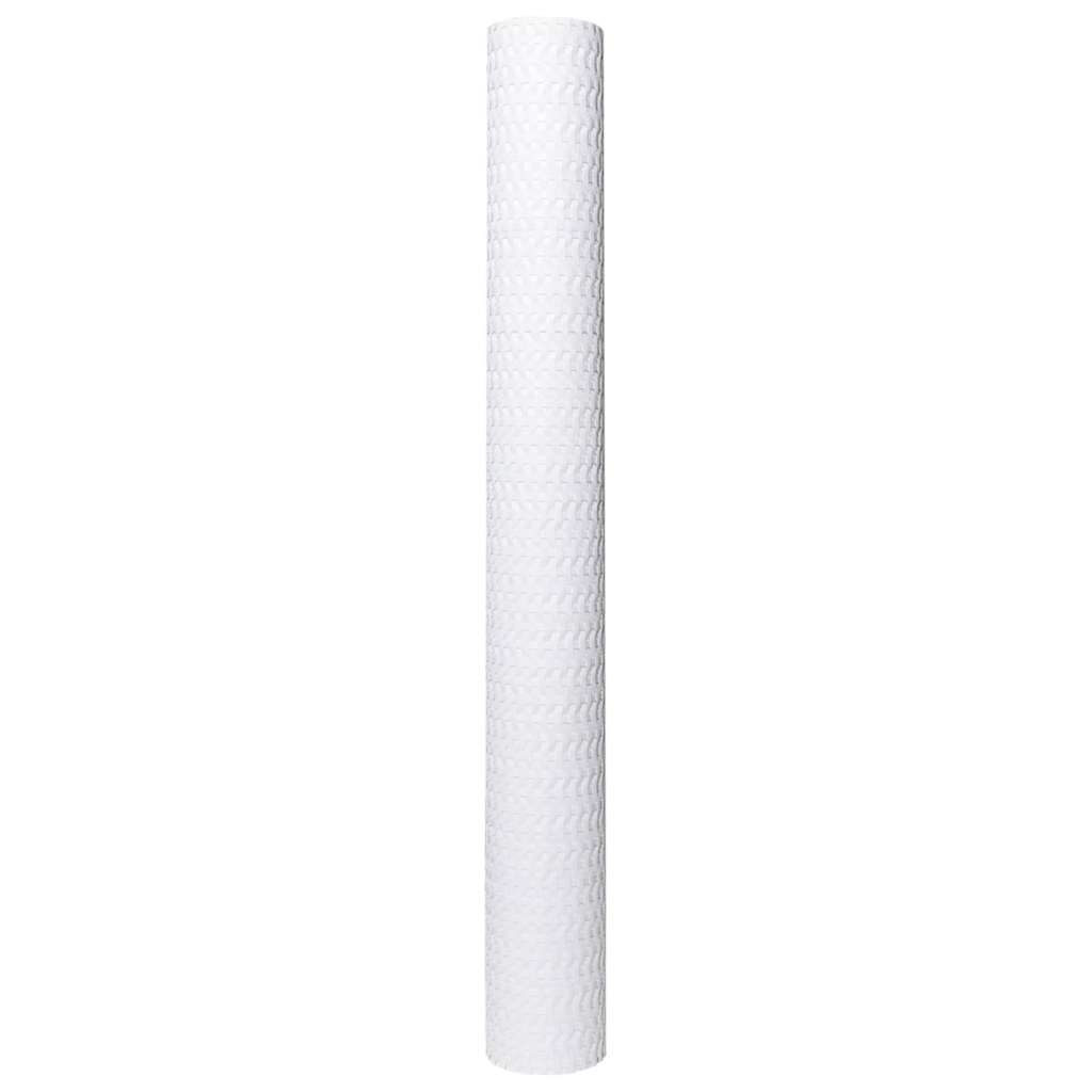 Paravento da Balcone Bianco 400x80 cm in Polyrattan