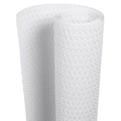 Paravento da Balcone Bianco 400x90 cm in Polyrattan