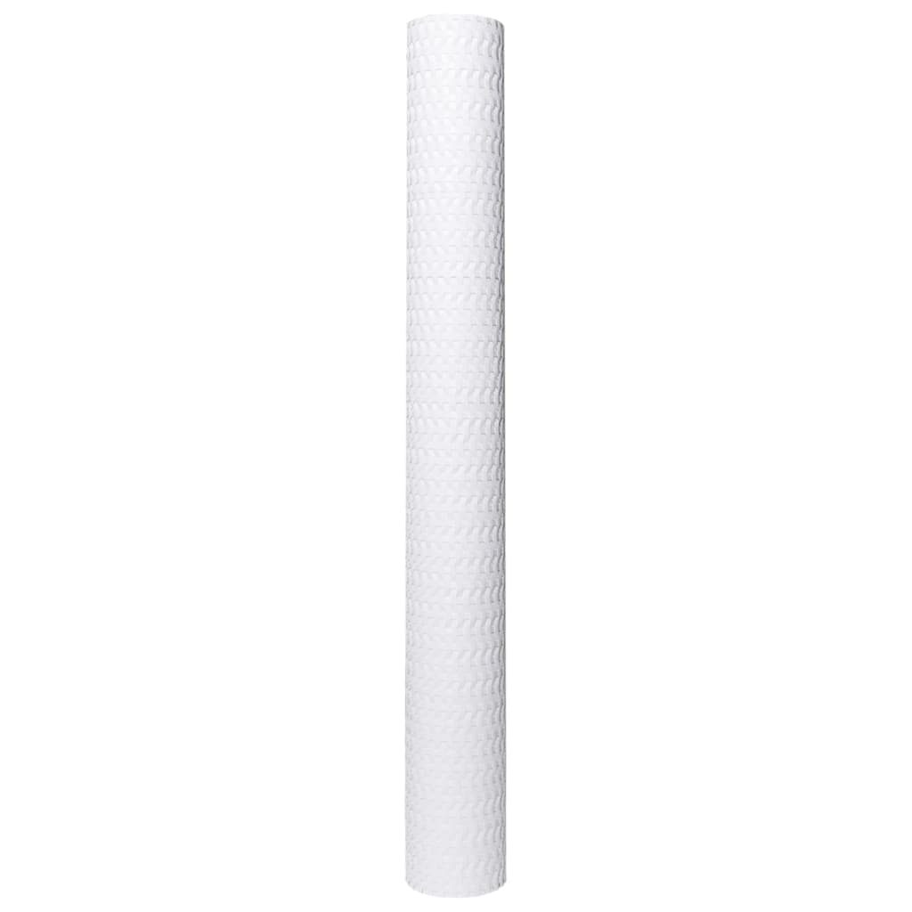 Paravento da Balcone Bianco 1000x90 cm in Polyrattan