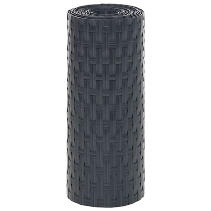 Schermi da Balcone 5 pz Antracite 255x19 cm Polyrattan